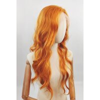 Rote Lace Front Perücke 60cm gelockt | Pumpkin