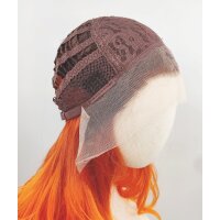 Orangene Lace Front Perücke 50cm gelockt | Sunset