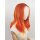 Orangene Lace Front Perücke 50cm gelockt | Sunset