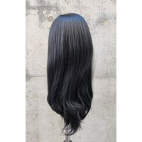 Schwarze Lace Front Perücke 60cm glatt | Black