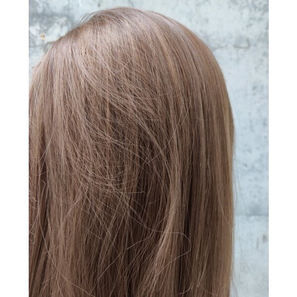Hermosa Lace-Front-Perücke Aus Echthaar – 180% Dichte, Glatt, Schokoladenbraun, 40,6 Cm