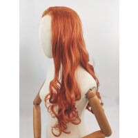 Rote Lace Front Perücke 60cm gelockt | Garnet