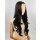 Naturschwarze Lace Front Perücke 75cm gelockt | Coffee