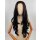 Naturschwarze Lace Front Perücke 75cm gelockt | Coffee