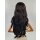 Naturschwarze Lace Front Perücke 75cm gelockt | Coffee