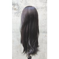 Naturschwarze Lace Front Perücke 60cm glatt | Coffee