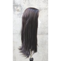 Naturschwarze Lace Front Perücke 60cm glatt | Coffee