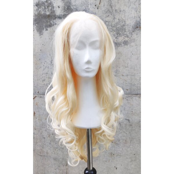 Hellblonde Lace Front Perücke 60cm gelockt | Moonlight
