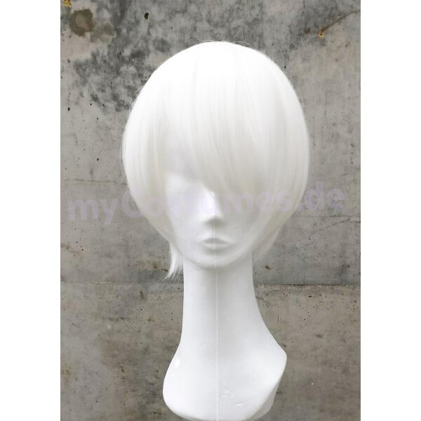 Himari Cosplay Perücke Weiß | 30cm kurz glatt | Snowwhite