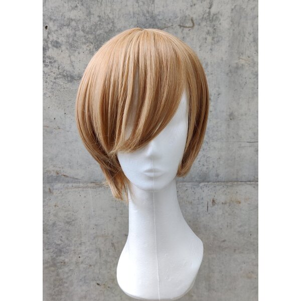 Himari Cosplay Perücke Braun | 30cm kurz glatt | Toffee