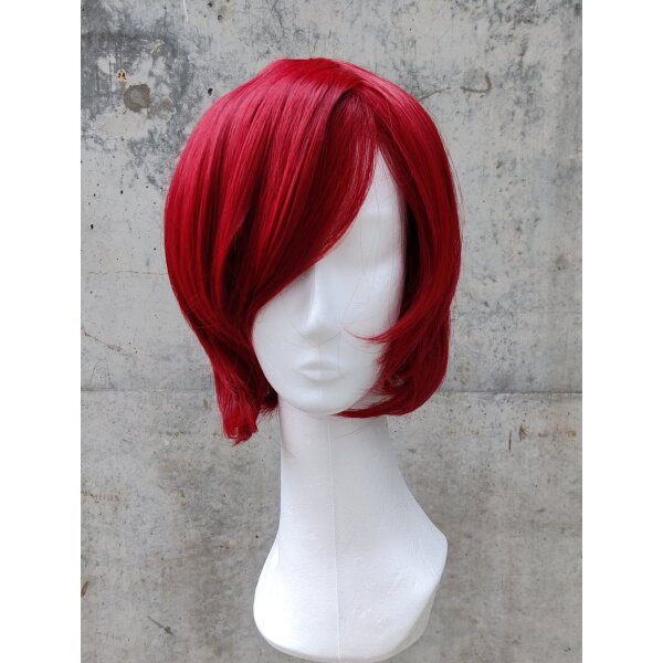 Himari Cosplay Perücke Weinrot | 30cm kurz glatt | Bordeaux
