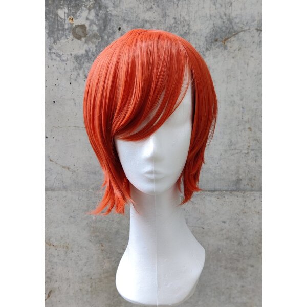 Himari Cosplay Perücke Rot | 30cm kurz glatt | Coral