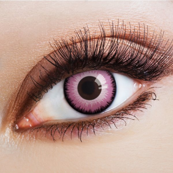Pink contact lenses Open your Eyes