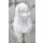 Weiße Lace Front Perücke 60cm gelockt | Snowwhite