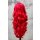 Rote Lace Front Perücke 60cm gelockt | Darkred