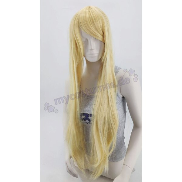 Keiko Wig | 100cm straight with fringe Blonde | Angel
