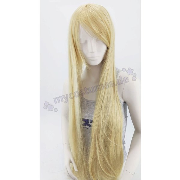 Keiko Wig | 100cm straight with fringe Blonde | Banana