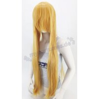 Plastikhaar Wig | 100cm straight with fringe Yellowmix