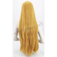 Plastikhaar Wig | 100cm straight with fringe Yellowmix