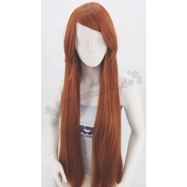 Keiko Wig | 100cm straight with fringe Brown | Sweetheart