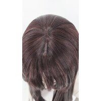 Keiko Perücke 100cm glatt mit Pony Braun | Darkbrown