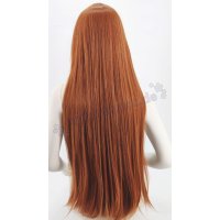 Keiko Wig | 100cm straight with fringe Brown | Cinnamon
