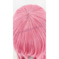 Keiko Perücke 100cm glatt mit Pony Rosa | Bubblegum