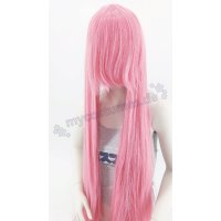 Keiko Wig | 100cm straight with fringe Pink Bubblegum