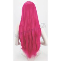 Keiko Perücke 100cm glatt mit Pony Pink | KissKiss