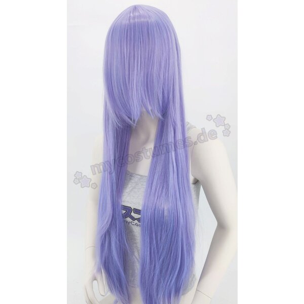 80 Cm Lange Perücke Hellrosa – Mittelscheitel, Mit Pony, Für Cosplay, Party Oder Täglichen Look