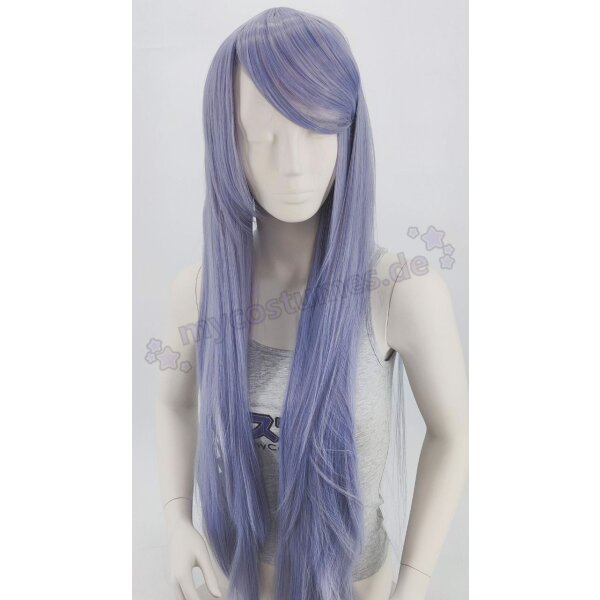 Keiko Wig | 100cm straight with fringe Purple Seashell