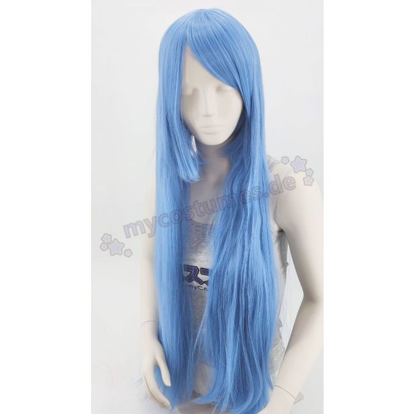 Keiko Wig | 100cm straight with fringe Blue | Cloud