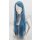 Keiko Perücke 100cm glatt mit Pony Blau | Strange Blue
