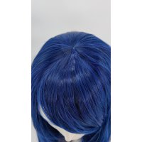 Keiko Wig | 100cm straight with fringe Dark Blue | Navy