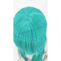 Keiko Wig | 100cm straight with fringe Turquoise