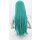Keiko Wig | 100cm straight with fringe Turquoise
