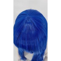 Keiko Perücke 100cm glatt mit Pony Blau | Lazuli