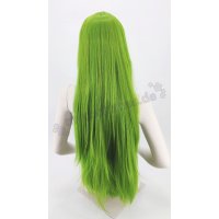 Keiko Perücke 100cm glatt mit Pony Grün | Lightgreen