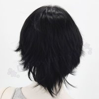 Sakura Perücke 35cm kurz gestuft Schwarz | Black