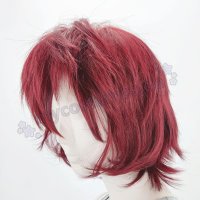 Sakura Perücke 35cm kurz gestuft Rot | Dark Red