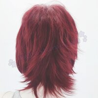 Sakura Perücke 35cm kurz gestuft Rot | Dark Red