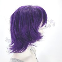 myCostumes Wig | 35cm spikey with fringe Purple | Occult