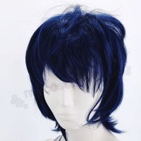 Sakura Perücke 35cm kurz gestuft Blau | Navy