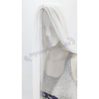 Keiko Perücke 100cm glatt ohne Pony Weiß |...