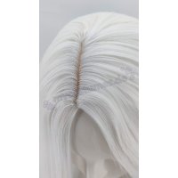 Keiko Perücke 100cm glatt ohne Pony Weiß | Snowwhite