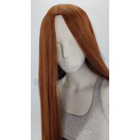 Keiko Perücke 100cm glatt ohne Pony Braun | Sweetheart