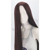 Keiko Perücke 100cm glatt ohne Pony Braun | Coffee