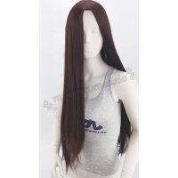 Keiko Perücke 100cm glatt ohne Pony Braun | Coffee