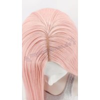 Keiko Perücke 100cm glatt ohne Pony Rosa | Macaron