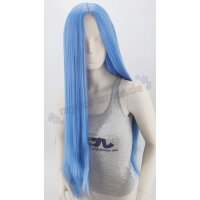 Keiko Perücke 100cm glatt ohne Pony Blau | Cloud